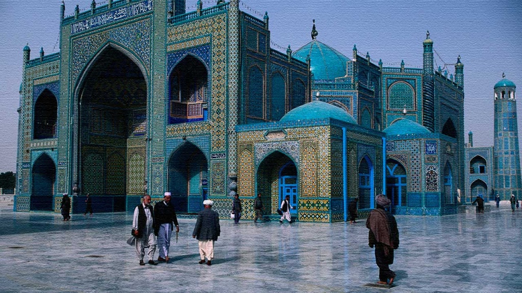 голубая мечеть мазари шариф в афганистане